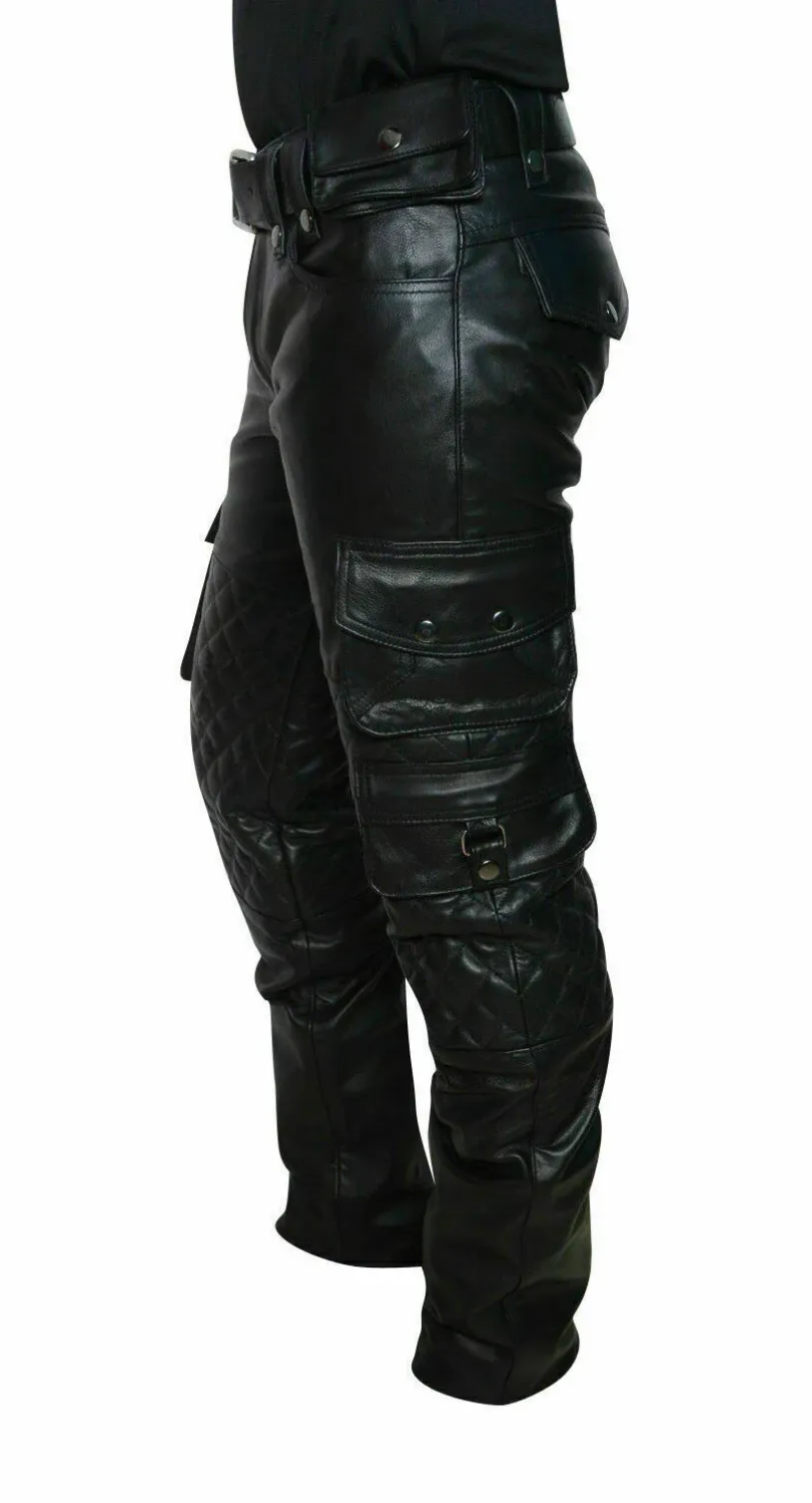 Addikt Utility Padded Leather Pants