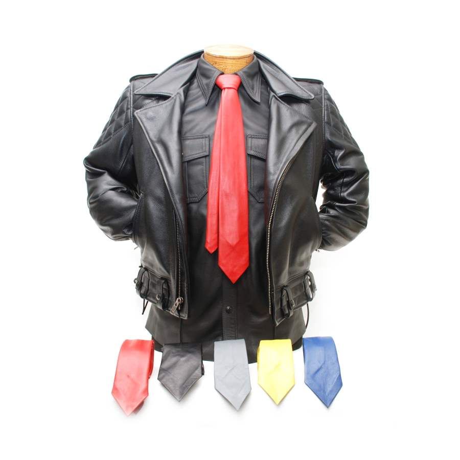 Addikt Leather Slim Classic Tie