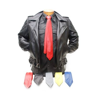Addikt Leather Pre-Tied Slim Classic Tie