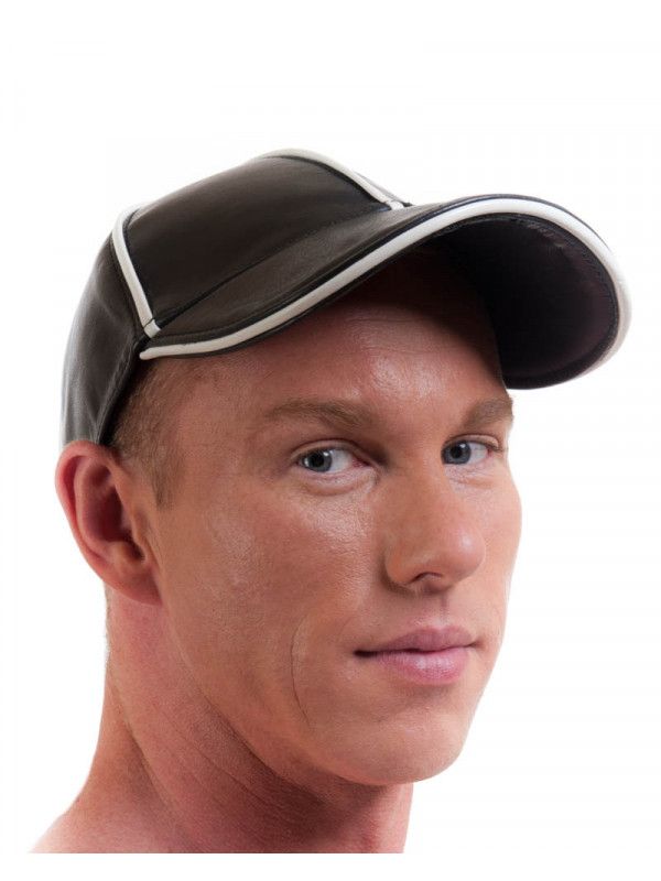 Addikt Leather Pipped Baseball Cap