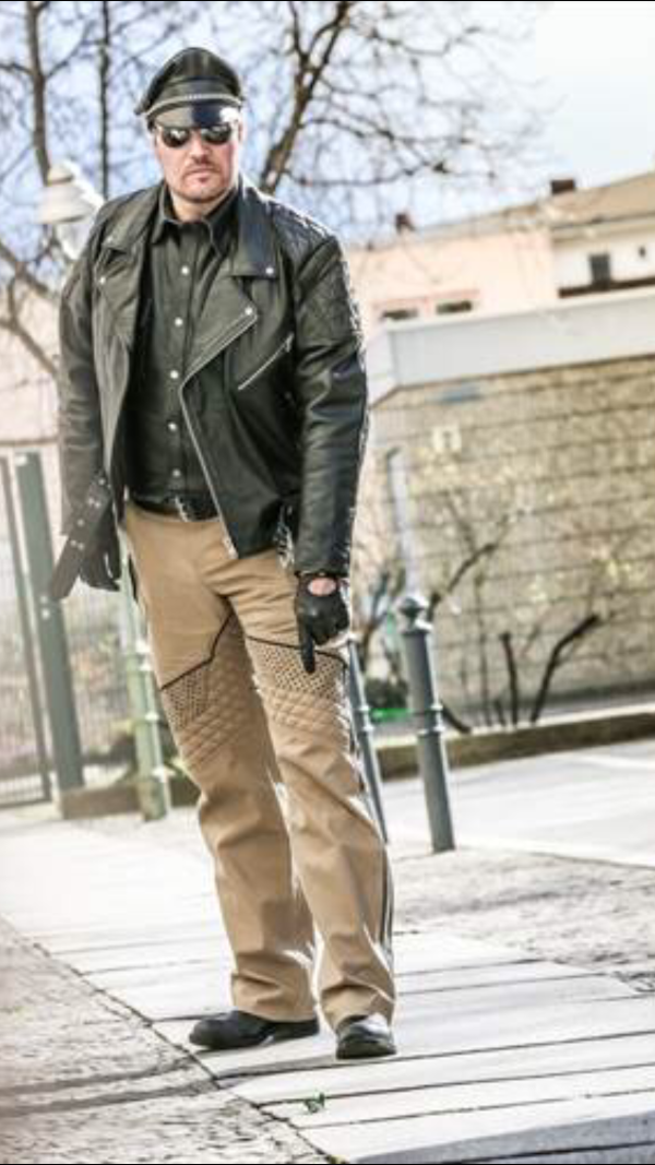 Addikt Modern Leather California Highway Patrol Pants
