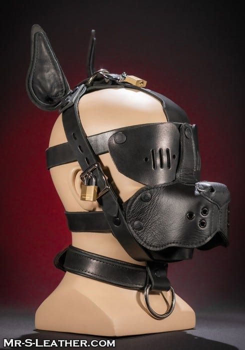 Bondage Dog Muzzle Black