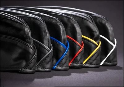 Addikt Leather Garrison Cap with Piping