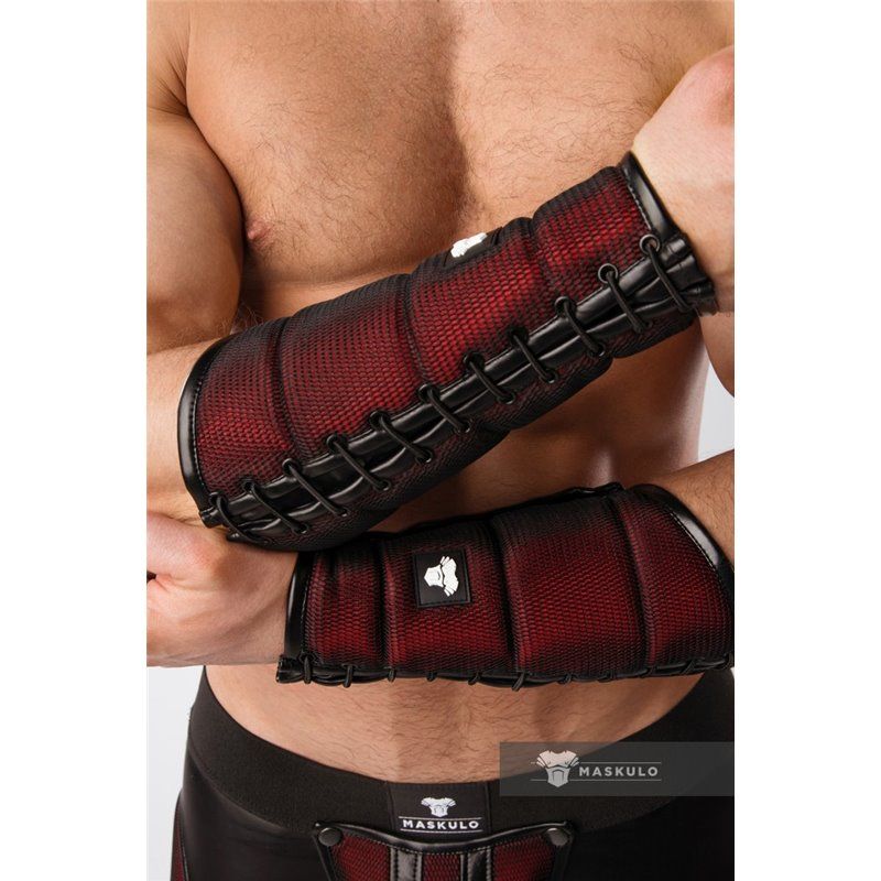 MASKULO - Color-Under Forearm Guard Wallet Red - XL