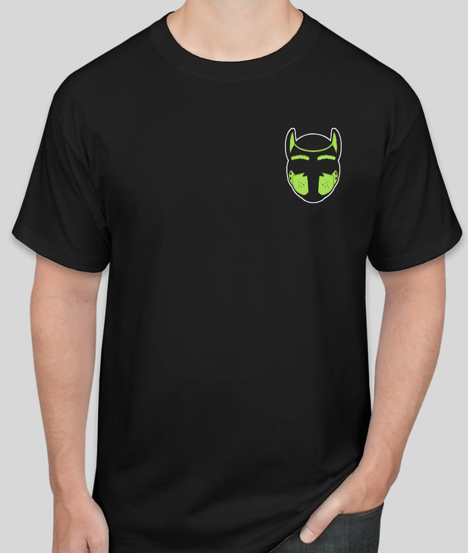 Limegreen Pup Hood T Shirt