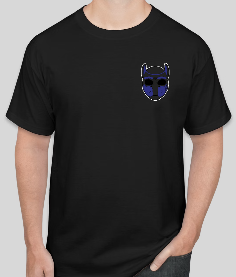 Navy Blue Pup Hood T Shirt