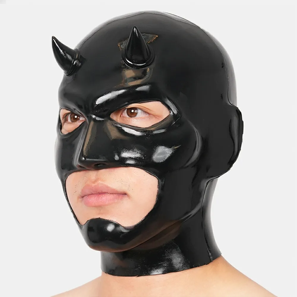 Silicone Daemon Horned Hood