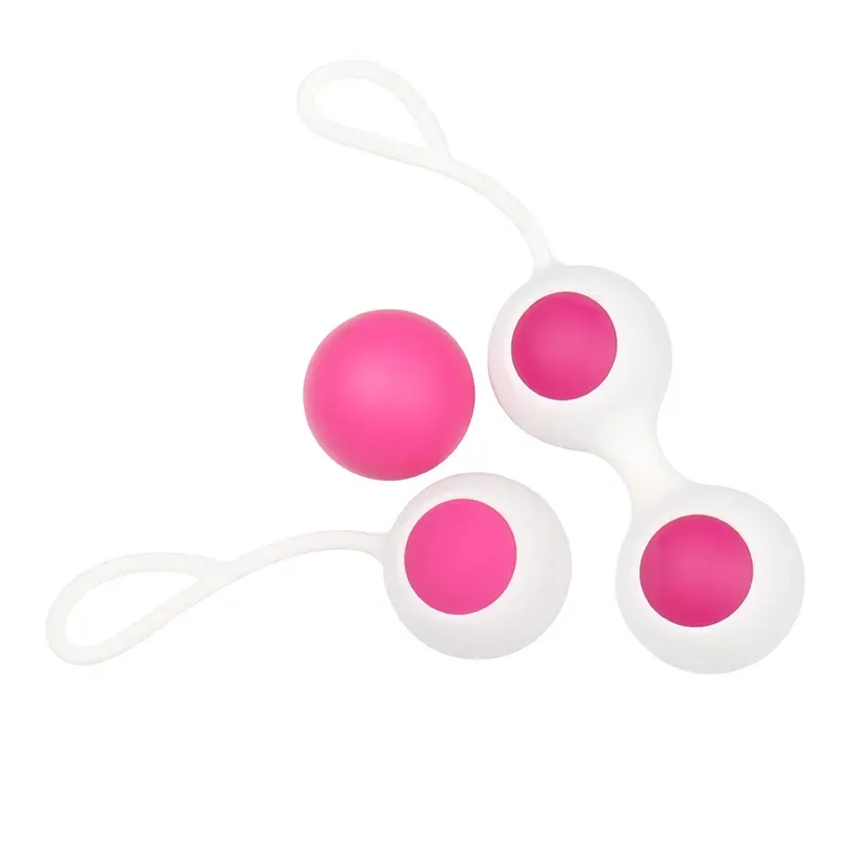 AYDA TRIPLE KEGEL BALLS SET BY OBSESSD - red rose
