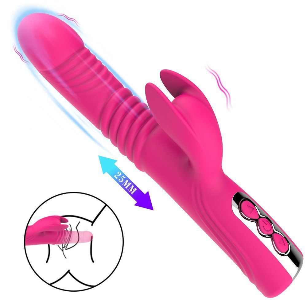 FURIOUS RABBIT VIBRATOR by OBSESSD - red rose