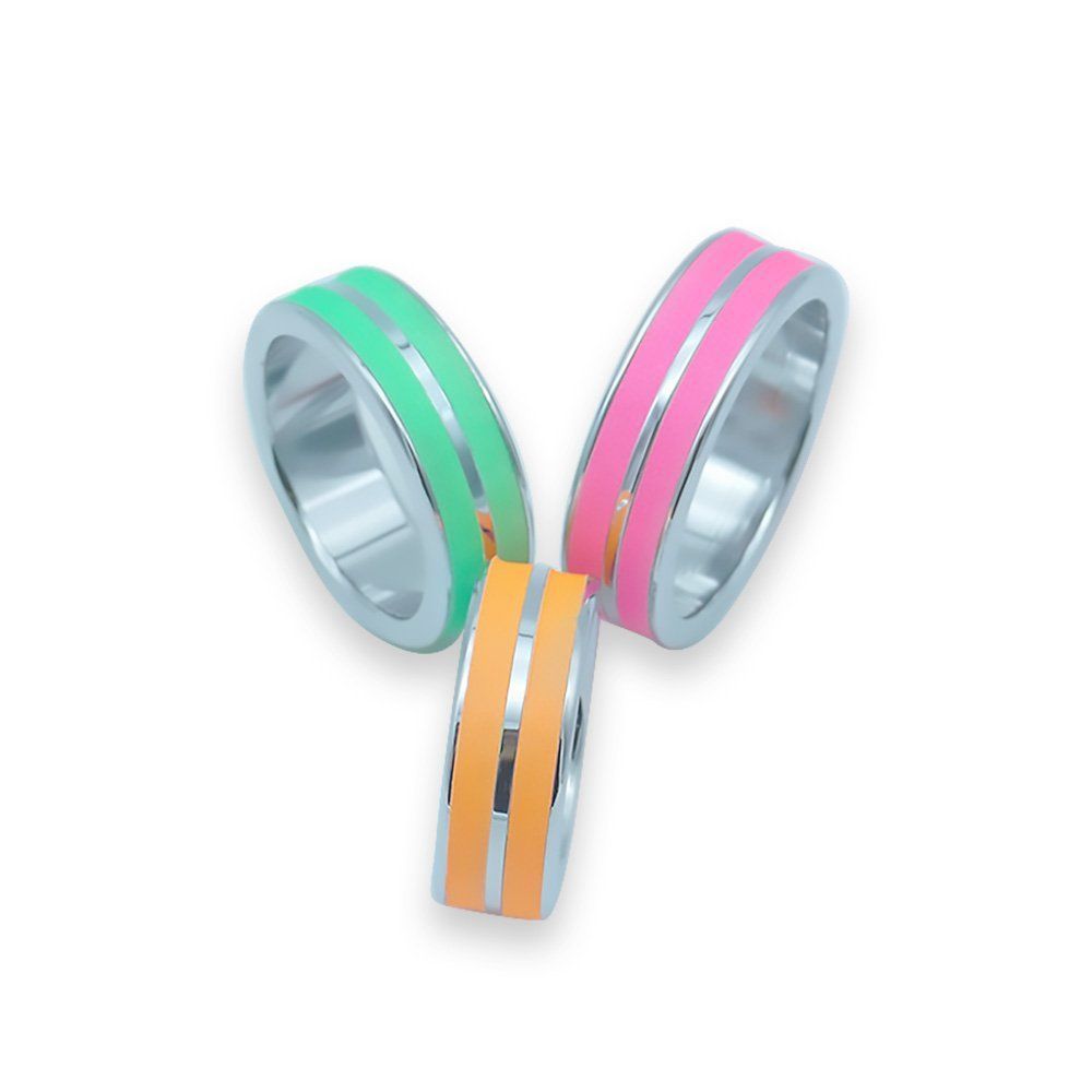 LUMINOUS METAL COCKRINGS by OBSESSD - 53mm, luminous green