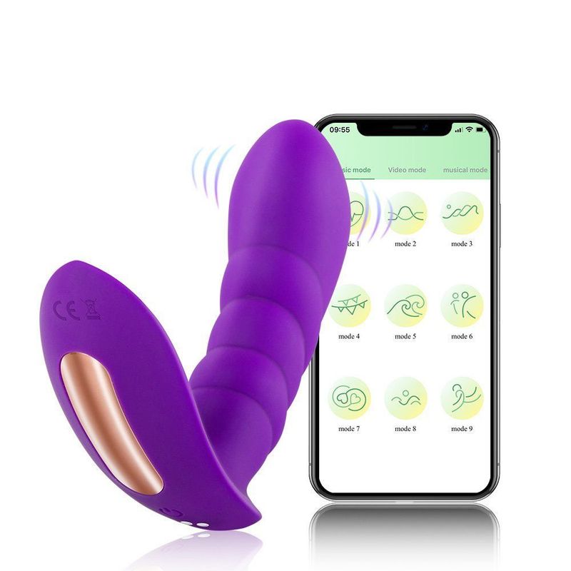 OBSESSD APP CONTROLLED SPIRAL ANAL PLUG - purple
