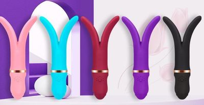 OBSESSD DOUBLE TONGUE LICKING VIBRATOR - pink