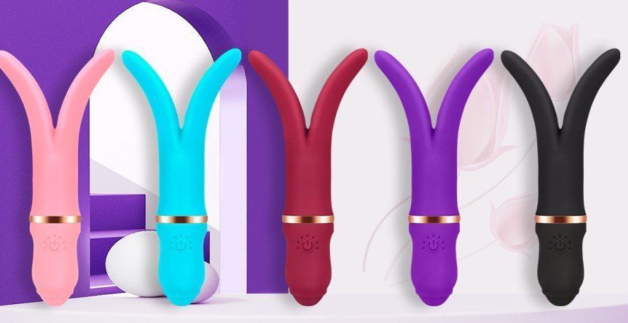 OBSESSD DOUBLE TONGUE LICKING VIBRATOR - purple