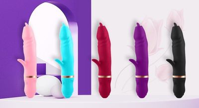 OBSESSD GREEDY LICKER RABBIT VIBRATOR - purple