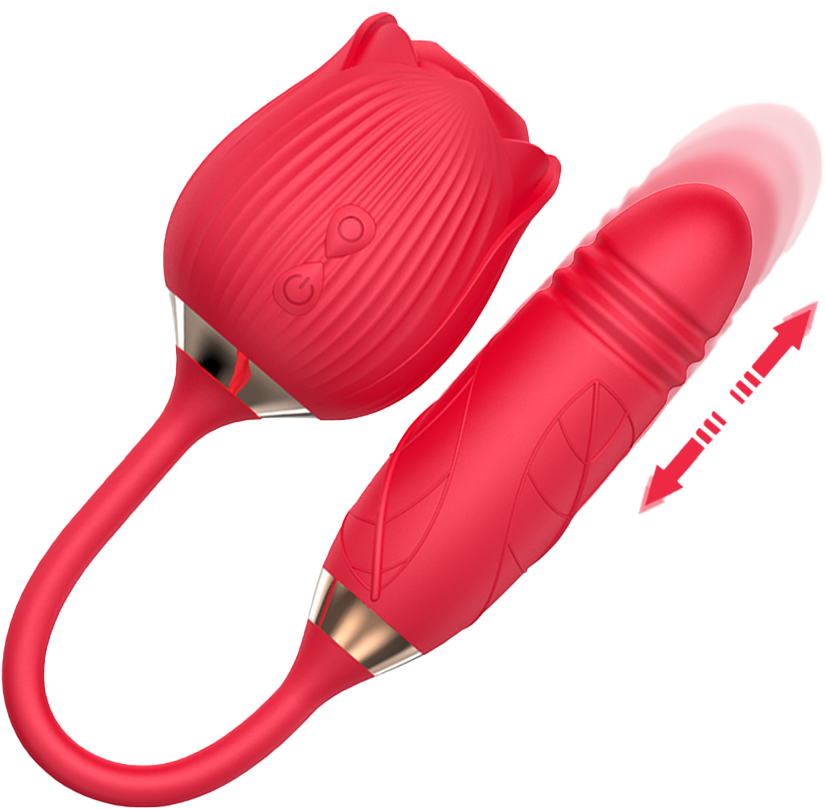 OBSESSD G-SPOT CLITORIS ROSE - vine red