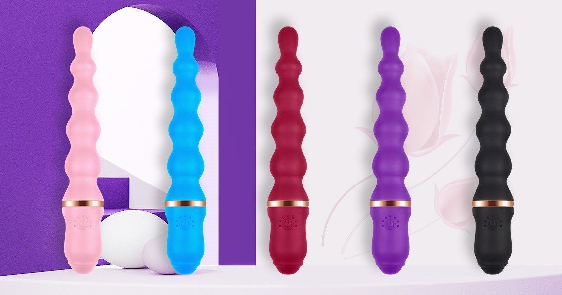OBSESSD LONG BEADS ANAL VIBRATOR - purple