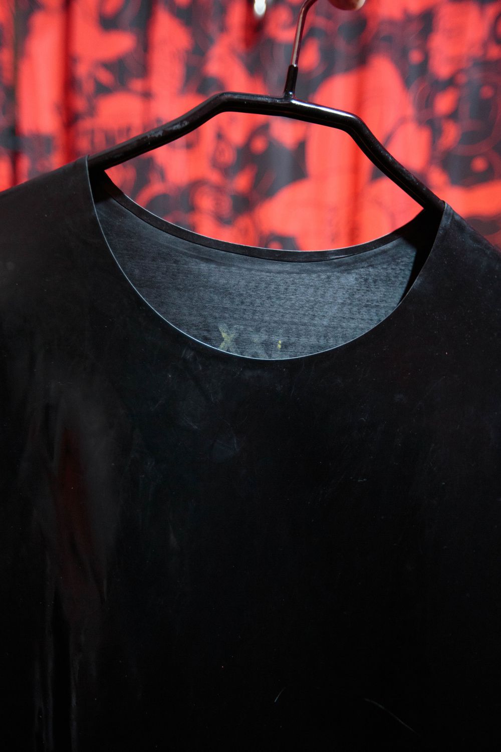 Latex short sleeve top XXL