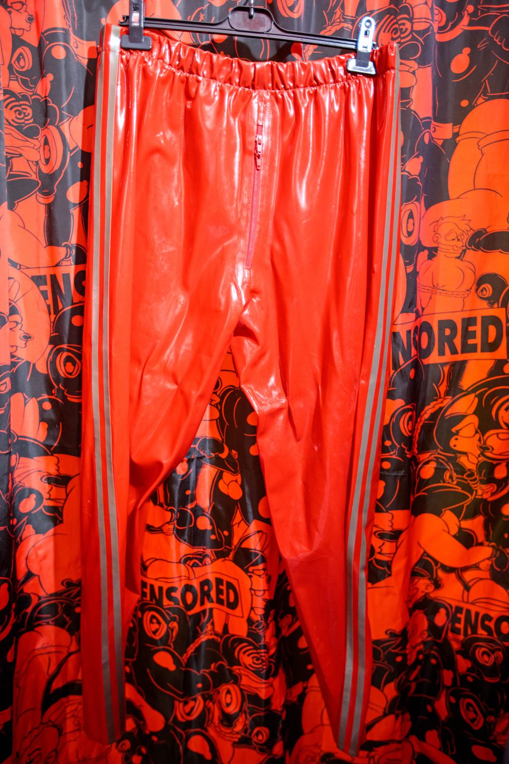 Libidex red Latex pants XXL X
