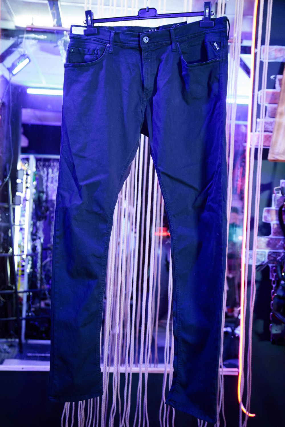 Replay Black Jeans 38 Waist