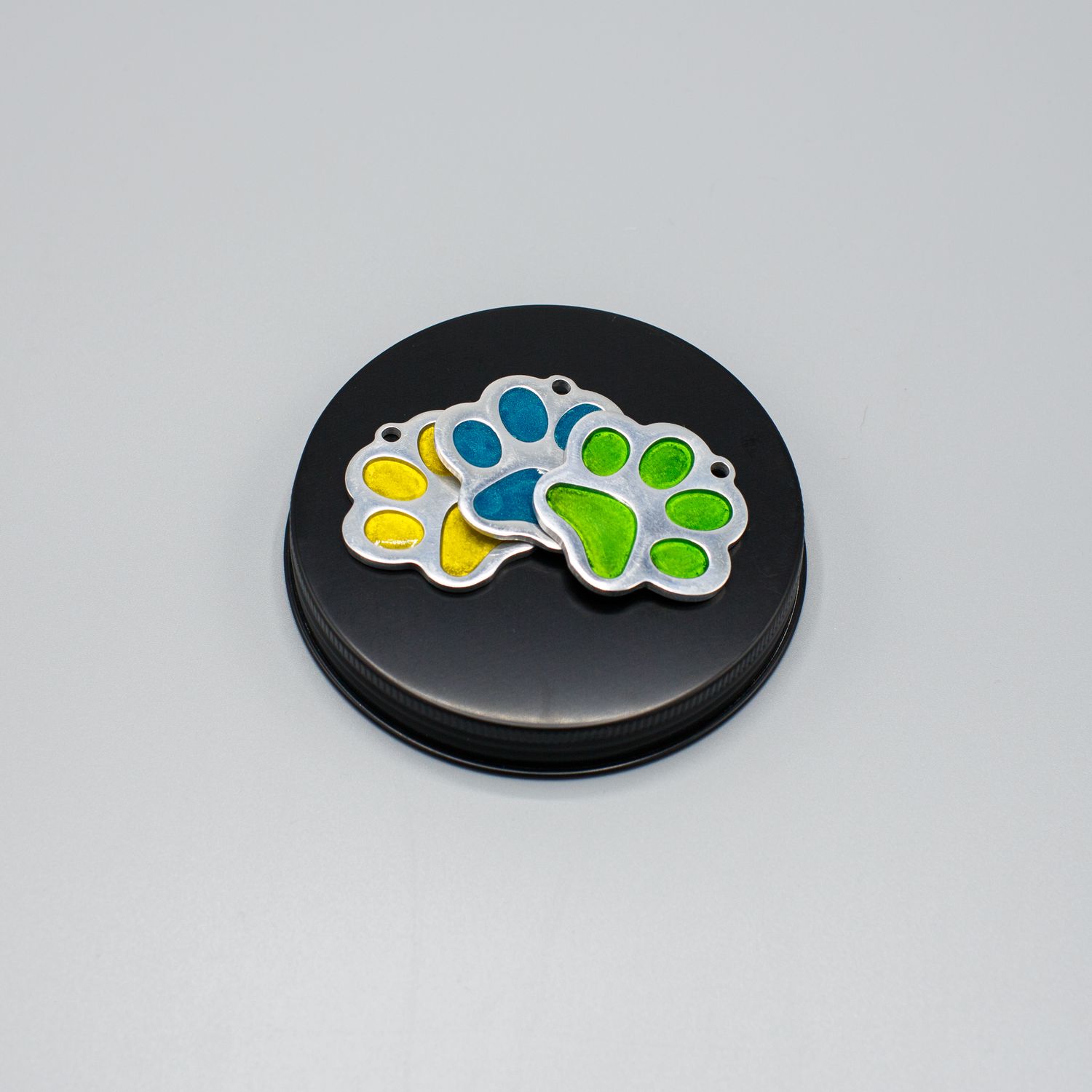 Metal Puppy Paw Dog Tag