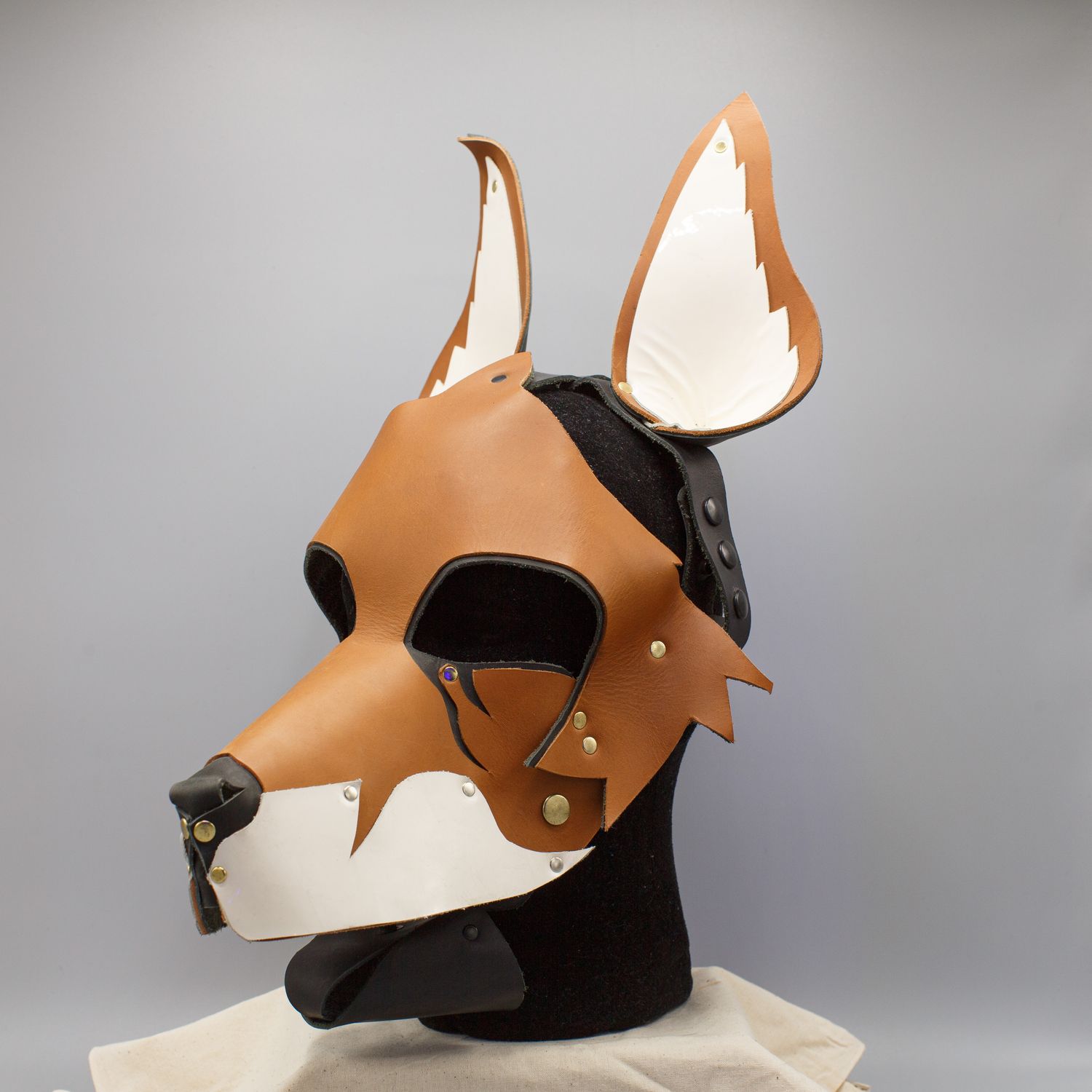 Wruff Stuff Leather Fox Hood