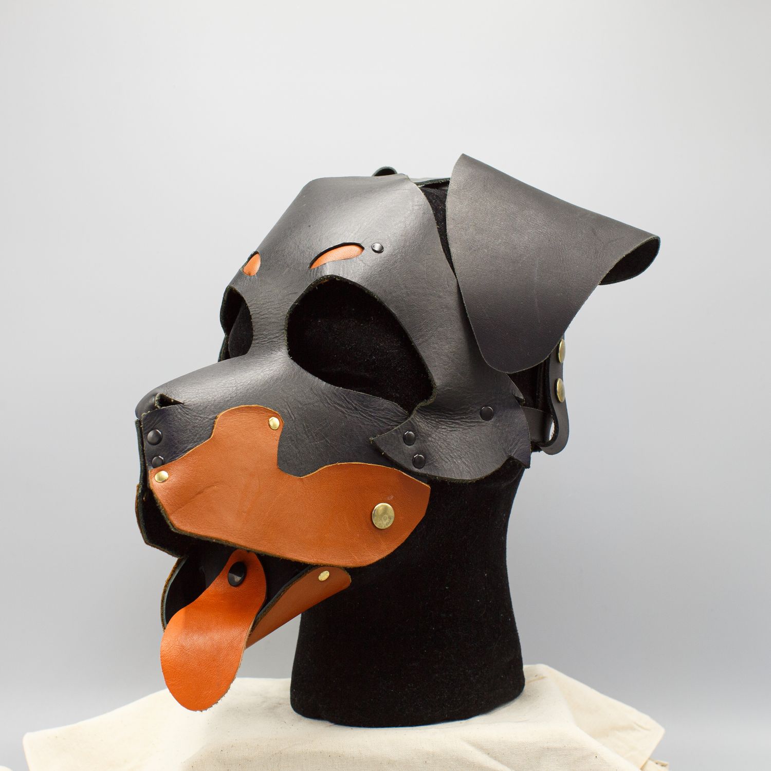 Wruff Stuff Leather Rottweiler Hood