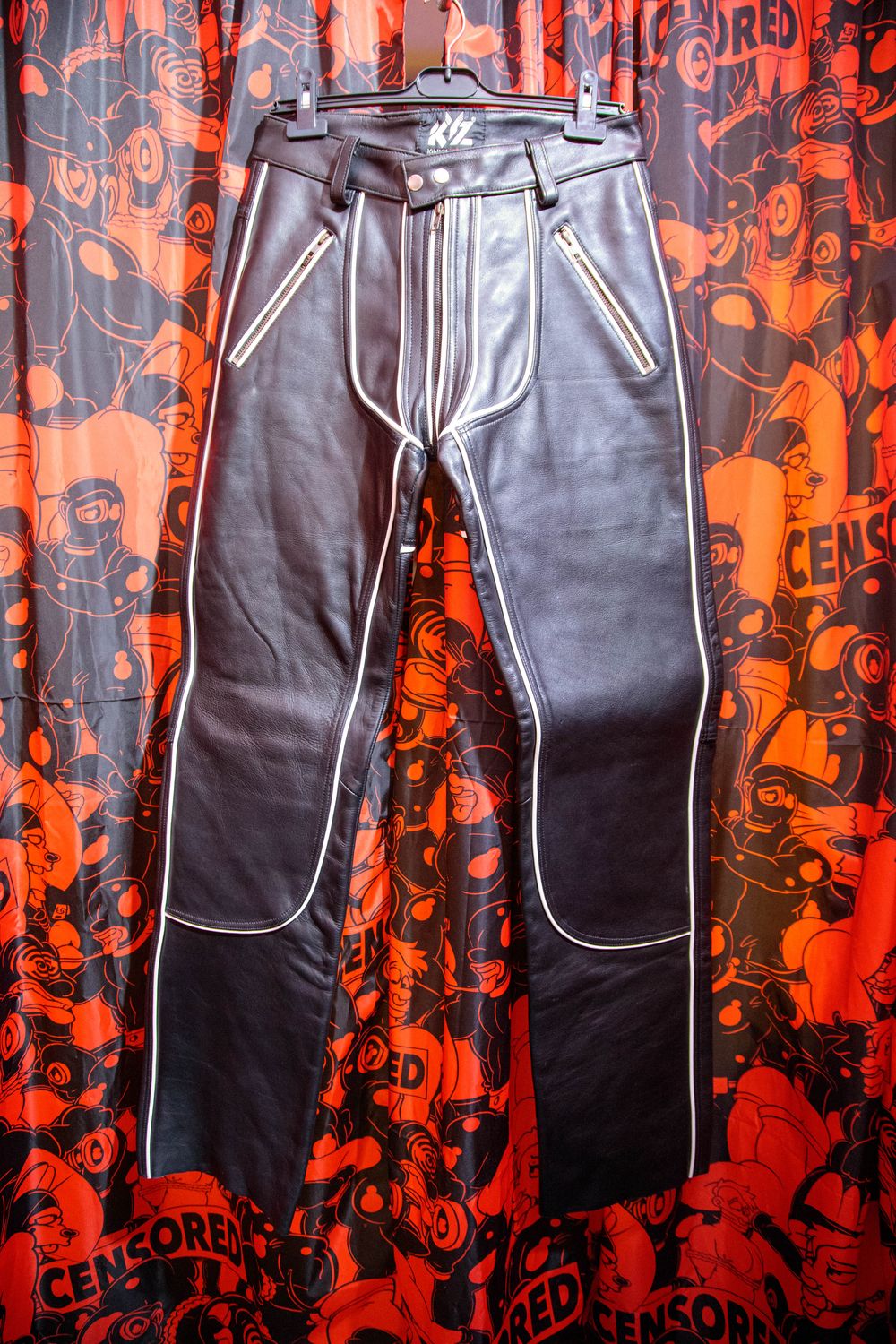 Kinky Zone Leather Pants with Back Zipper Size 31