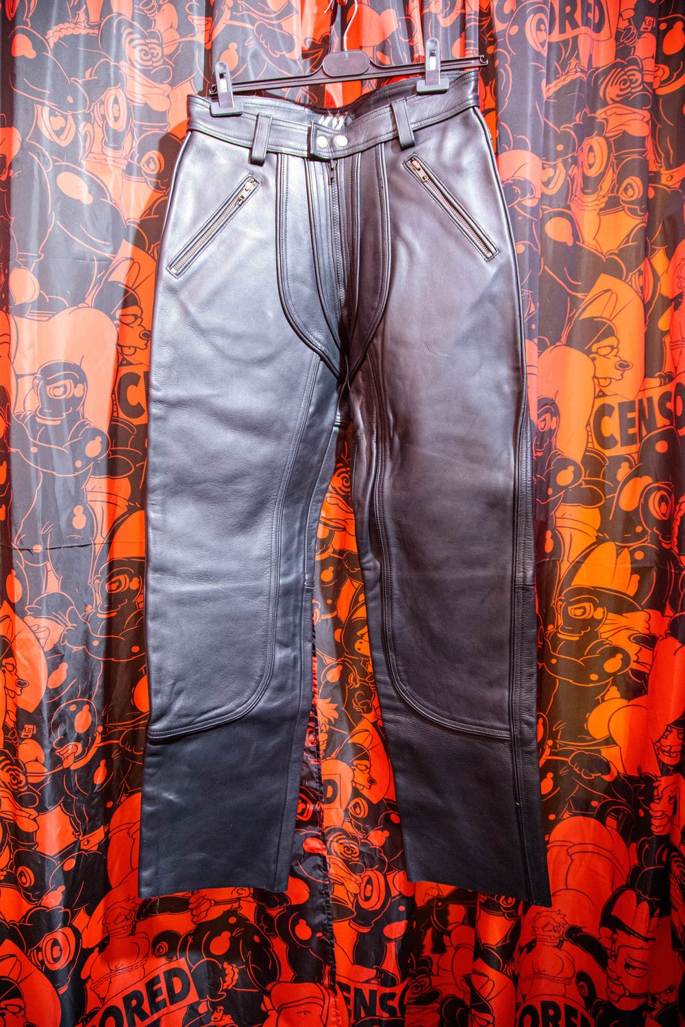 Kinky Zone Leather Pants with Back Zipper