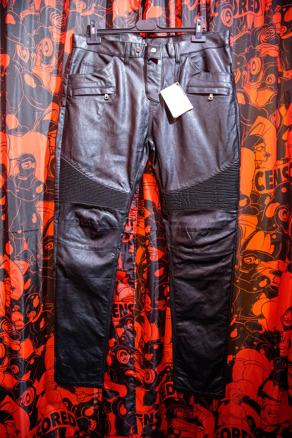 Balmain Paris Leather Pants