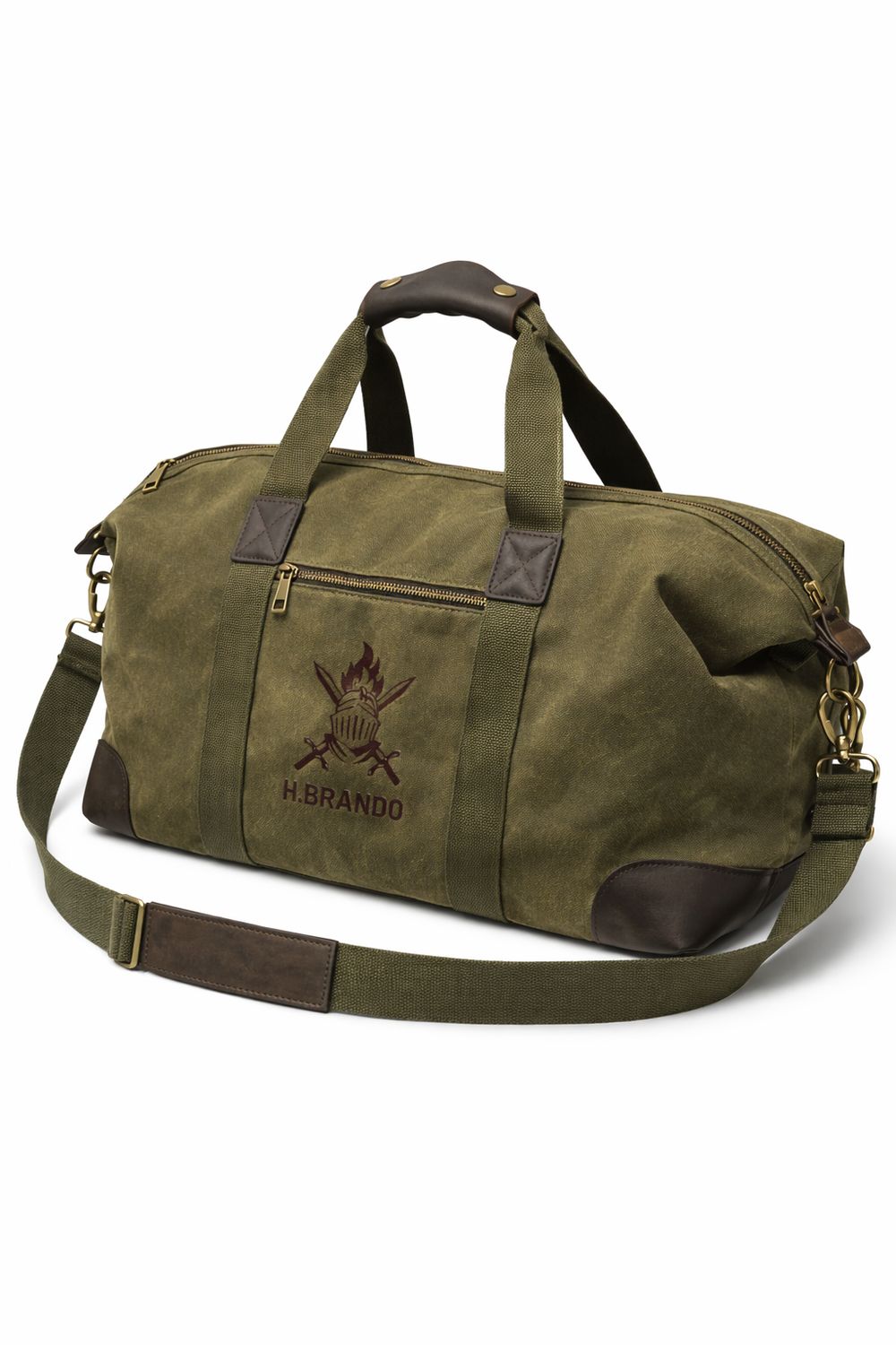 Bolsa de viaje Canvas verde H.BRANDO