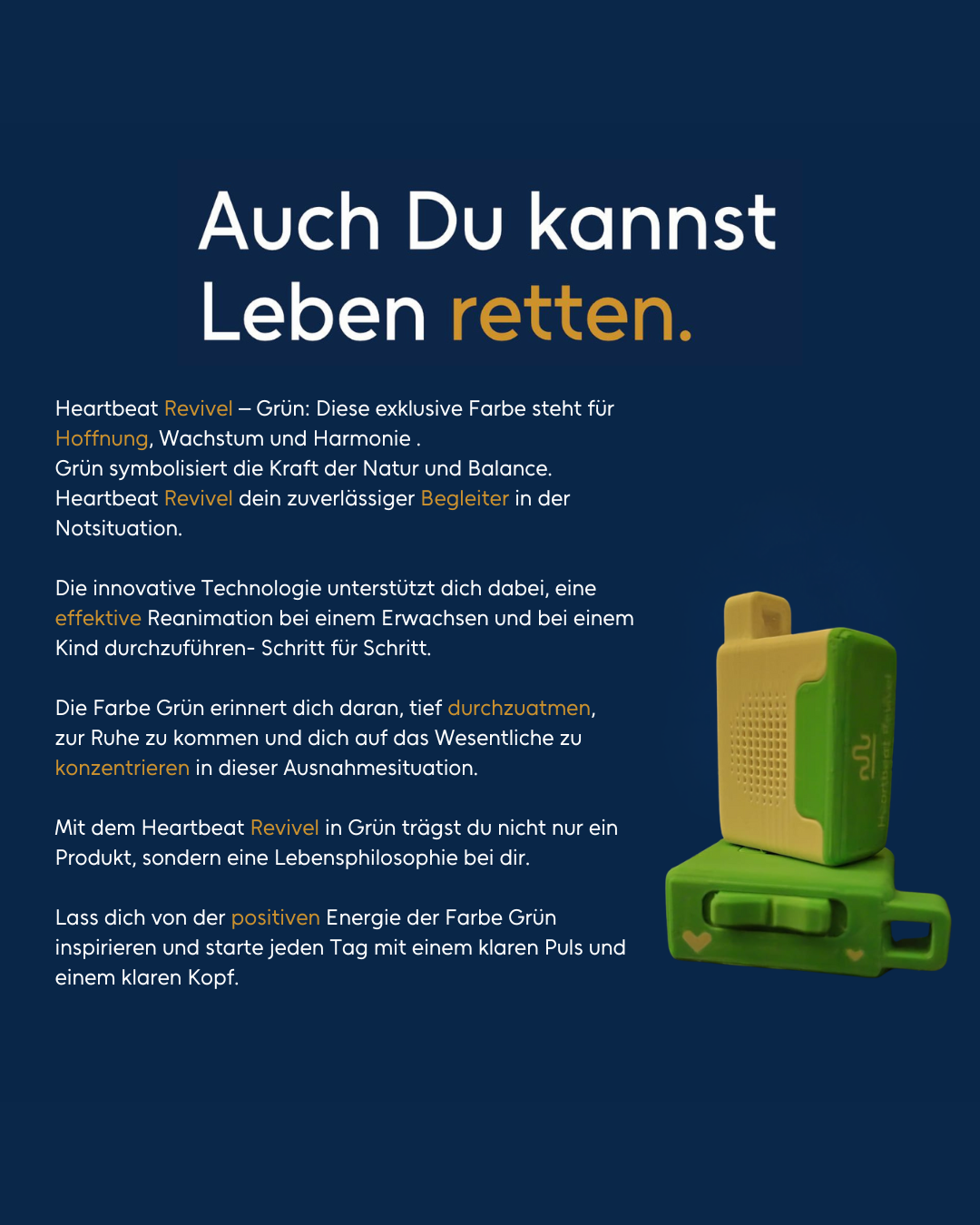 Heartbeat Revivel Grün/ Weiß  oder Weiß / Grün Zufällige Auswahl
