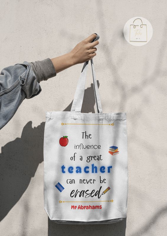 Teacher tote bag