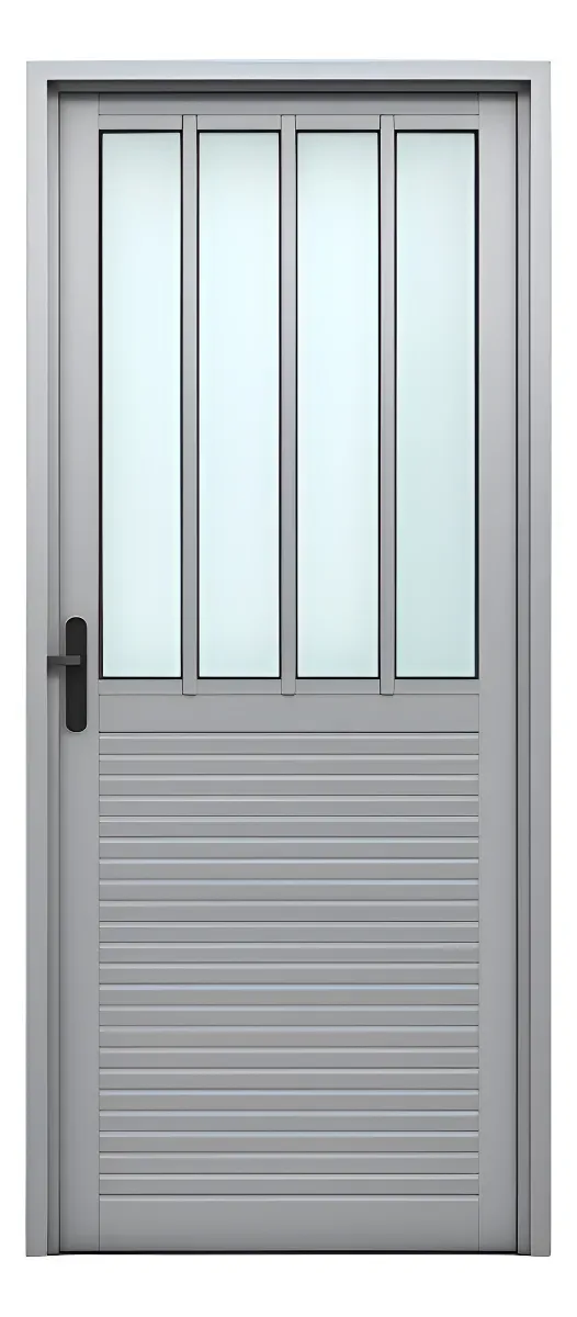 PUERTA DE ALUMINIO Y VIDRIO IZQUIERDA