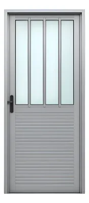 PUERTA DE ALUMINIO Y VIDRIO IZQUIERDA