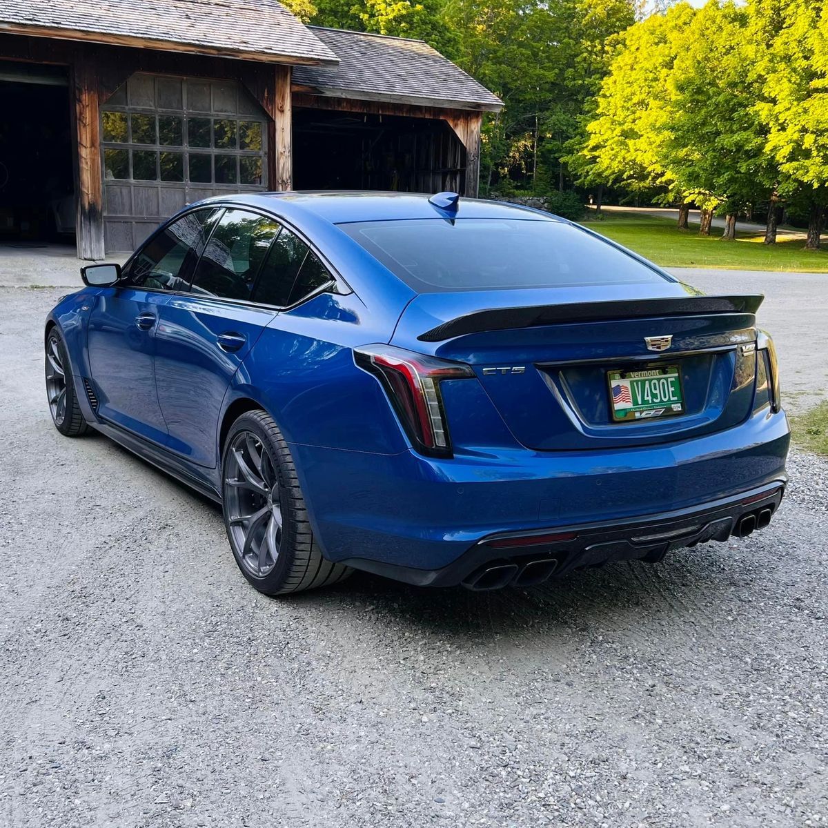 Cadillac CT5-V Blackwing Carbon Fiber Rear Spoiler (Clear Coat & Polished)