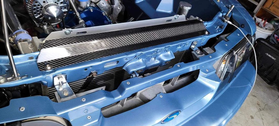 1979 - 1993 Ford Mustang Radiator Hold Down Carbon Fiber
