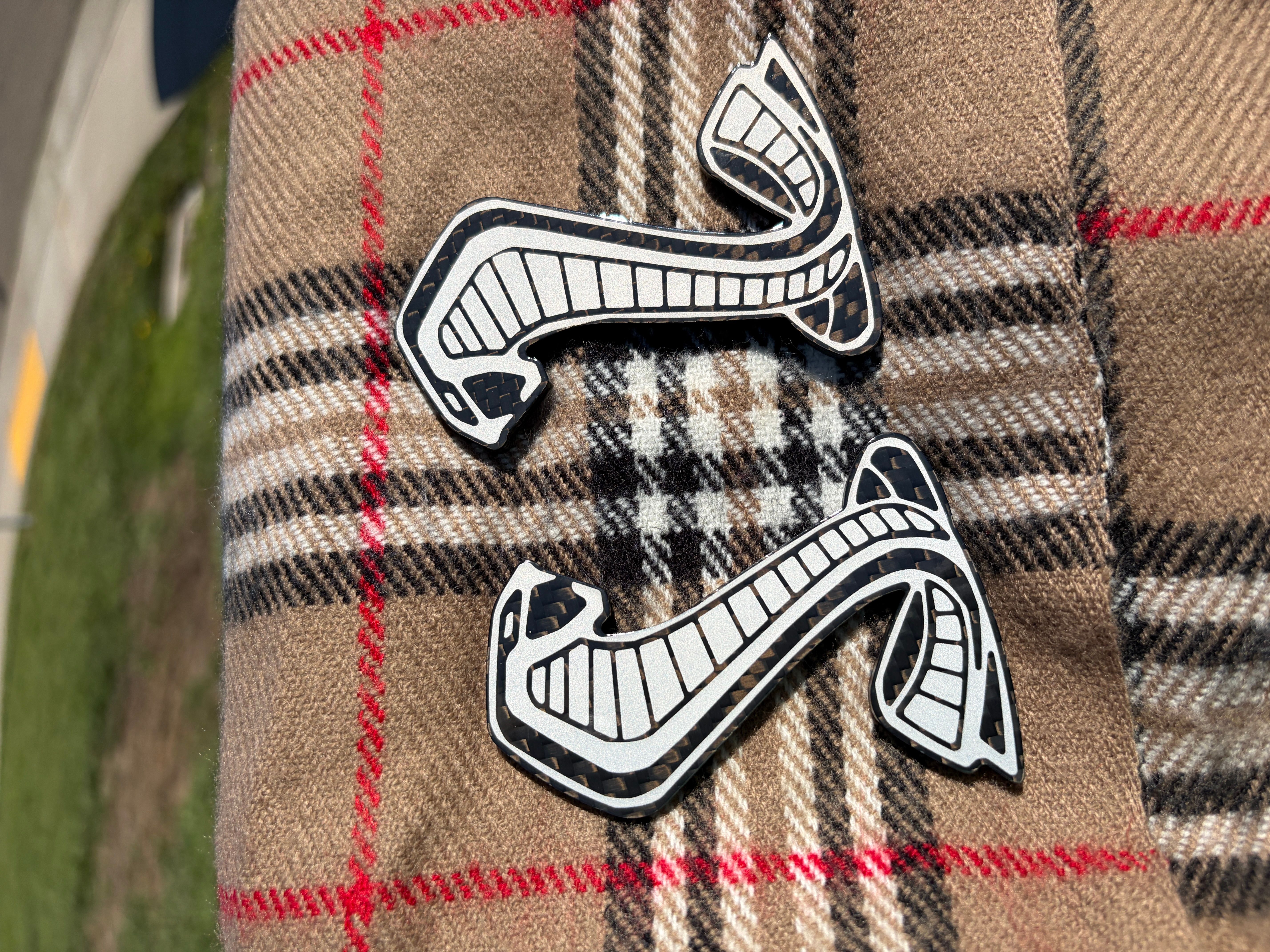 2020 - 2022 Shelby GT500 Carbon Fiber Fender Emblem (Pair)