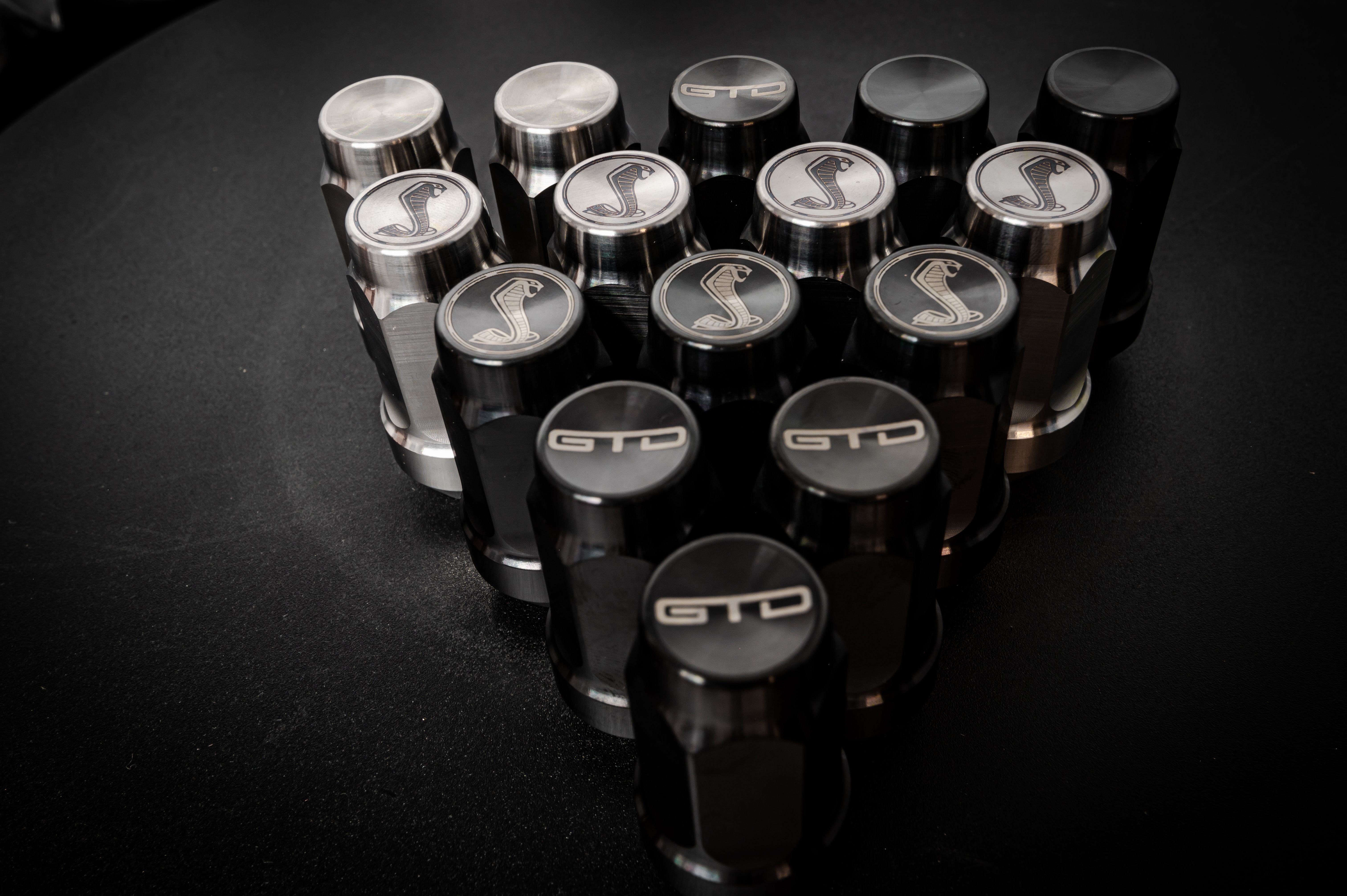 Shelby GT500, Shelby GT350R, Cadillac CT5-V Blackwing Titanium Lug Nuts   M14x1.5