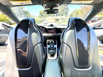 992 Porsche 911 Carbon Fiber Seat Back Panel 992 Porsche 911 Carbon Fiber Seat Back Panel