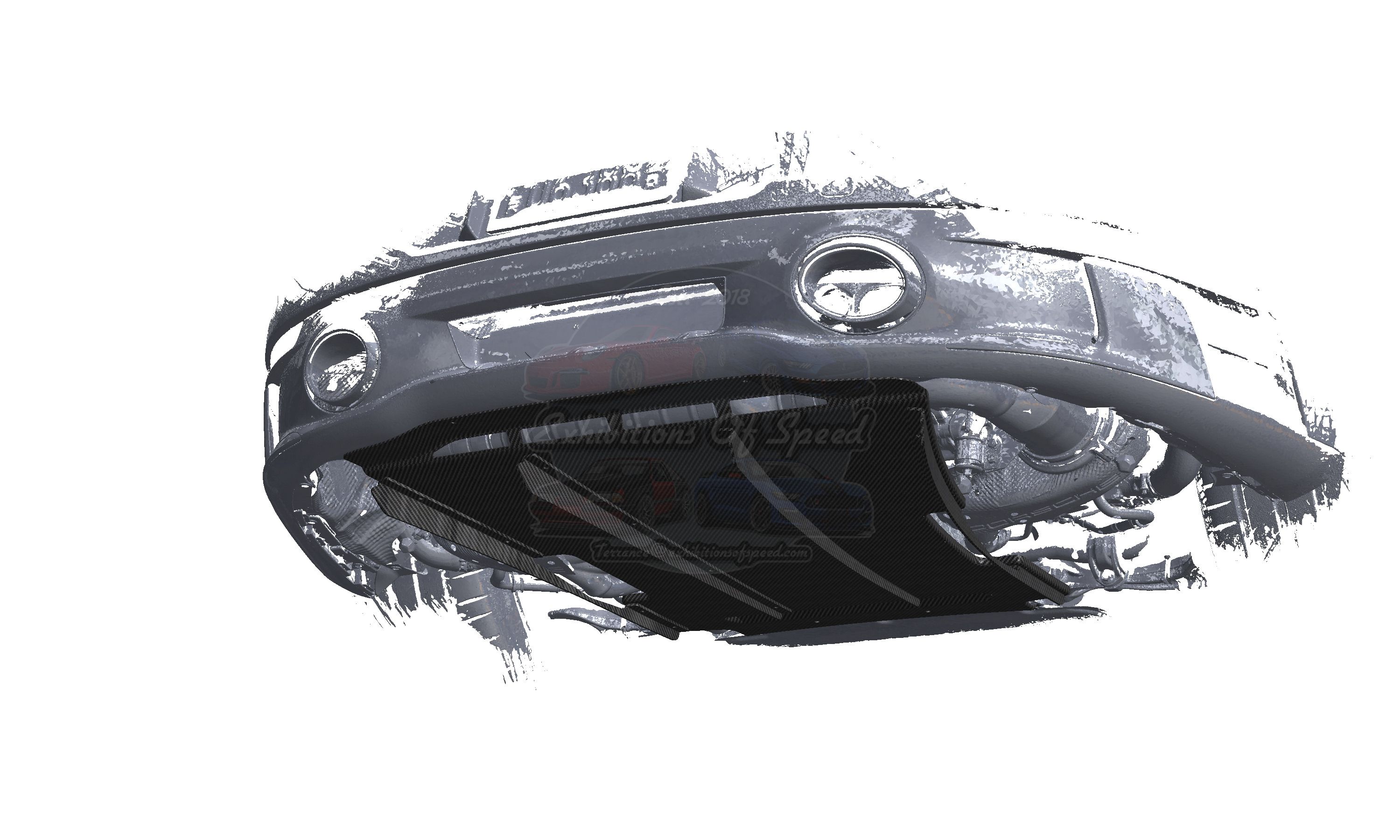 2019 - 2025  Porsche 911 Rear Diffuser : Carbon Fiber