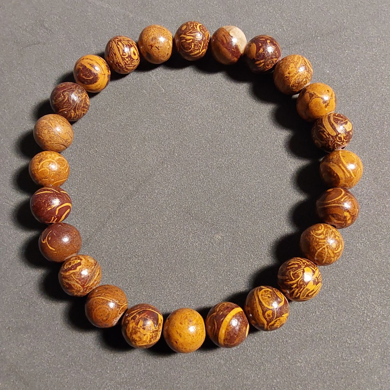 Calligraphy Jasper Bracelet