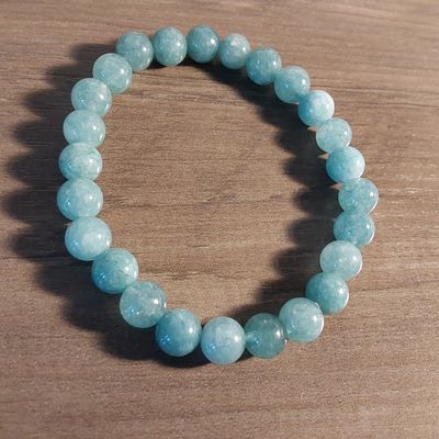 Aquamarine Beaded Bracelet