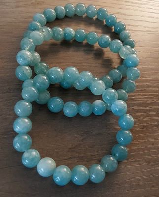 Aquamarine Beaded Bracelet