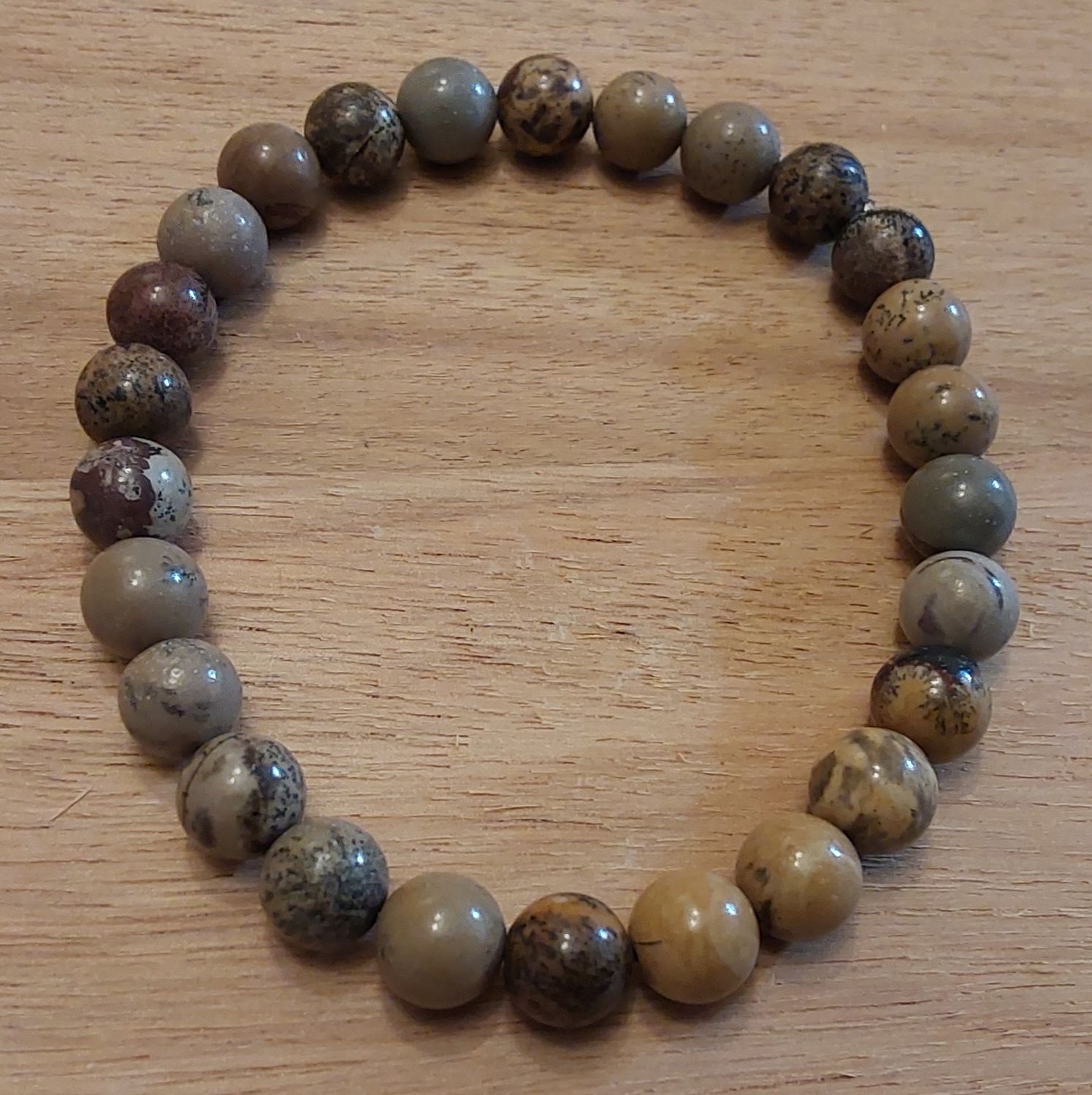 Artistic Jasper Beaded Bracelet