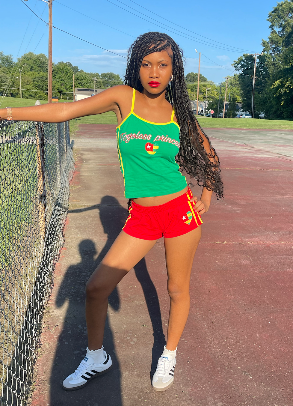 Togolese Princess two-piece/Green