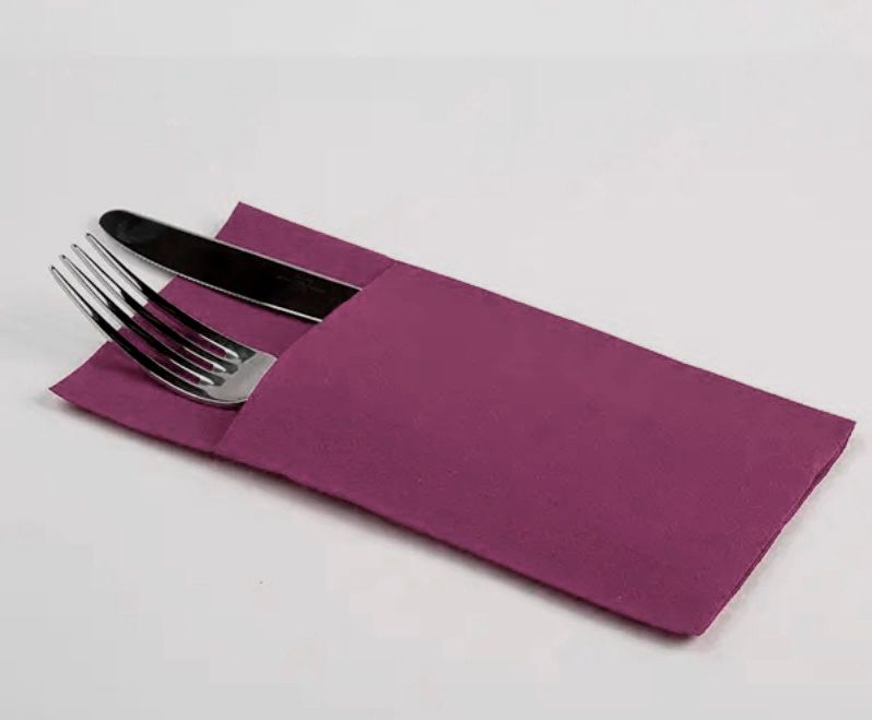 SERVILLETAS 40 x 40 cm - PP KANGURO (COLOR BURDEOS)