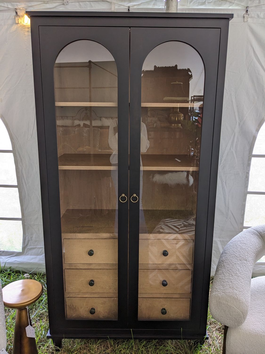 Amish Double Arch Cabinet