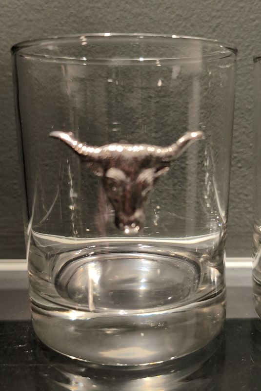 Longhorn double old fashioned bar glass