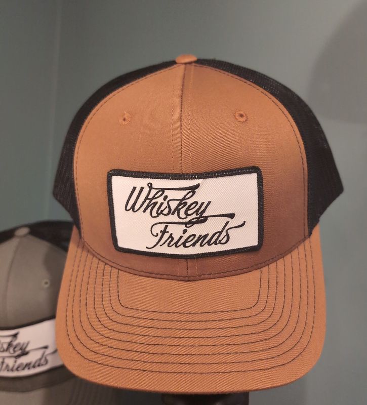 Whiskey Friend hat caremel and black