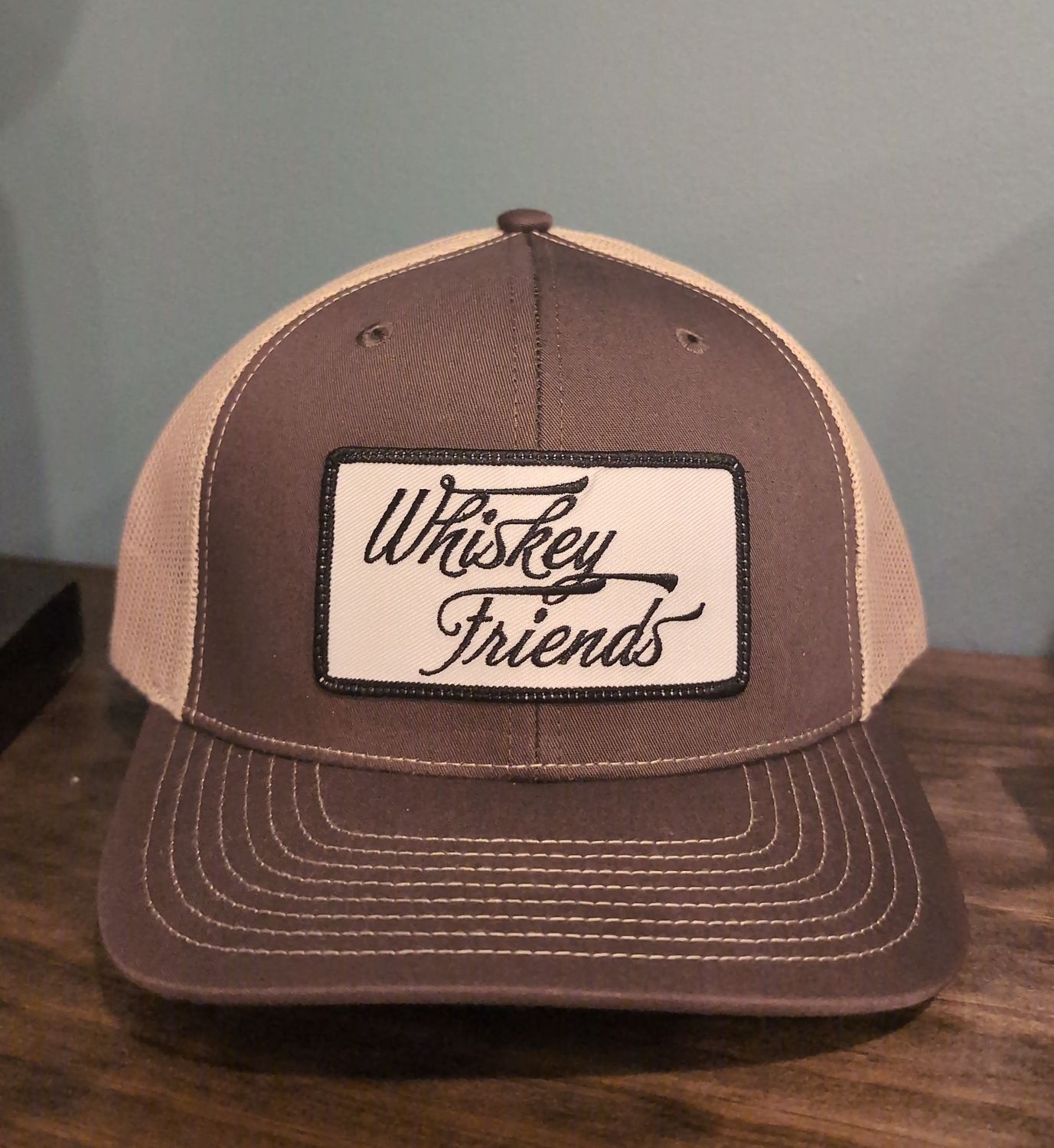 Whiskey Friend hat brown and khaki